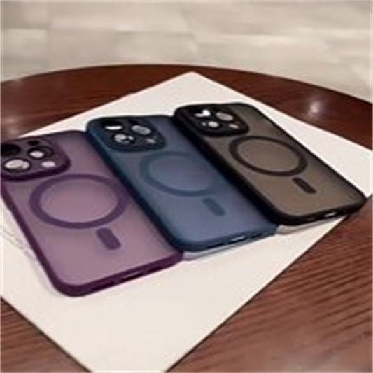 Magnetic Phone Case with Camera Lens Protector for iPhone Series