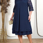 🌸Spring Specials💐 Women's Embroidered Chiffon Splicing Round Neck Dress