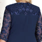 🌸Spring Specials💐 Women's Embroidered Chiffon Splicing Round Neck Dress