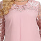 🌸Spring Specials💐 Women's Embroidered Chiffon Splicing Round Neck Dress