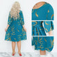 💃Elegant, loose midi dress with ruffled sleeves