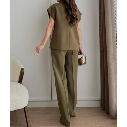 Vintage Green Shirt 2-Piece Suit