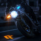 Electric Motorcycle Steering Projector Light