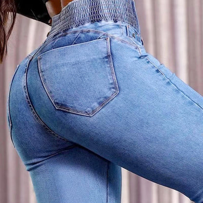 🔥Hot Sale🔥 Stretch flare jeans with a high waist