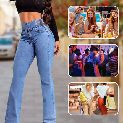 🔥Hot Sale🔥 Stretch flare jeans with a high waist