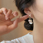 Pearl Cat's Eye Stone Earrings
