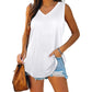 Summer V-Neck Solid Color Vest