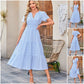 🔥New Summer ❤️Women’s Casual Short-Sleeved V-Neck Maxi Dresses