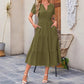 🔥New Summer ❤️Women’s Casual Short-Sleeved V-Neck Maxi Dresses
