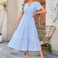 🔥New Summer ❤️Women’s Casual Short-Sleeved V-Neck Maxi Dresses