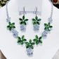 🌿 Spring Specials 🌿Floral Zirconia Earrings Necklace Set
