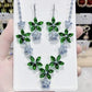 🌿 Spring Specials 🌿Floral Zirconia Earrings Necklace Set