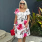 🔥HOT SALE 🌸 New Products🌈 Multi-plant Floral Print Cascade Dress