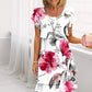 🔥HOT SALE 🌸 New Products🌈 Multi-plant Floral Print Cascade Dress