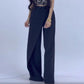 Women's Irregular High Waist Wide-Leg Pants