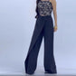 Women's Irregular High Waist Wide-Leg Pants