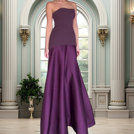 Elegant Off-Shoulder A-Line Long Dress