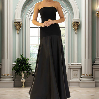 Elegant Off-Shoulder A-Line Long Dress