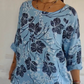 Women's Versatile Casual Printed Round Neck Top