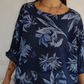 Women's Versatile Casual Printed Round Neck Top