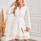💕Limited Time 49% Off💕Women's V-Neck Long Sleeve Hollow Out Dress