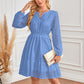 💕Limited Time 49% Off💕Women's V-Neck Long Sleeve Hollow Out Dress