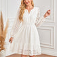 💕Limited Time 49% Off💕Women's V-Neck Long Sleeve Hollow Out Dress