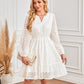 💕Limited Time 49% Off💕Women's V-Neck Long Sleeve Hollow Out Dress