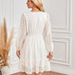 💕Limited Time 49% Off💕Women's V-Neck Long Sleeve Hollow Out Dress