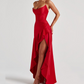 Women's Spaghetti Strap Bodycon Split Maxi Dress