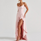 Women's Spaghetti Strap Bodycon Split Maxi Dress