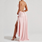 Women's Spaghetti Strap Bodycon Split Maxi Dress