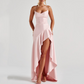 Women's Spaghetti Strap Bodycon Split Maxi Dress