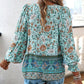 💖2025 New Products💖Women's Fashion Printed v-Neck Long Sleeve Shirt