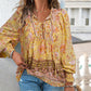 💖2025 New Products💖Women's Fashion Printed v-Neck Long Sleeve Shirt