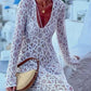 🌸Spring Specials💐 Elegant U-Neck Floral Lace Sheer Midi Dress