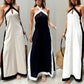 🎁50% OFF!🎁Women's Backless Halter Neck Split Maxi Dress – Effortless Elegance Awaits!