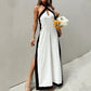 🎁50% OFF!🎁Women's Backless Halter Neck Split Maxi Dress – Effortless Elegance Awaits!