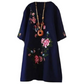 🔥HOT SALE 50% OFF🔥🌸 Spring Specials 💐 Women's V-Neck Floral Print Loose Dress – Breezy & Beautiful!