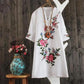 🔥HOT SALE 50% OFF🔥🌸 Spring Specials 💐 Women's V-Neck Floral Print Loose Dress – Breezy & Beautiful!