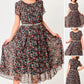 🔥2025 New-🌸Flowy Floral Dress with Delicate White Belt