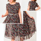 🔥2025 New-🌸Flowy Floral Dress with Delicate White Belt