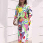 Women's Vibrant Print Two-Piece Set