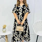 Women’s Elegant V-neck Short-sleeve Dress