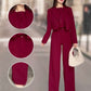 🎉2025 New Products Hot Sale✨Women's Lapel Cropped Top & High Waist Pants Set