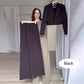 🎉2025 New Products Hot Sale✨Women's Lapel Cropped Top & High Waist Pants Set