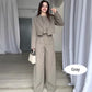 🎉2025 New Products Hot Sale✨Women's Lapel Cropped Top & High Waist Pants Set