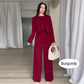 🎉2025 New Products Hot Sale✨Women's Lapel Cropped Top & High Waist Pants Set