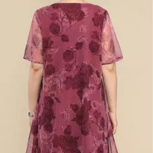 ❤️Your Wardrobe❤️ Women's Elegant Casual Lightweight Printed Dress
