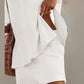 Women's Casual Slit Top & Shorts 2-Piece Set